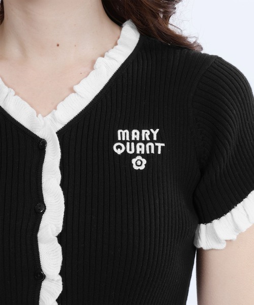 マリクワコラボ カーディガン PUBLUX（パブリュクス）の「MARY QUANT/マリークヮント ワッペン