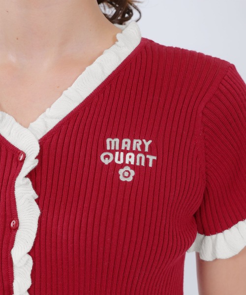マリークワント×PUBLIK 赤 カーディガン Fサイズ MARY QUANT - マリークワント カーディガン 赤の通販 by はな's shop