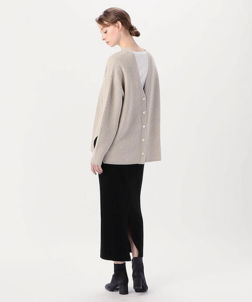 「BALLSEY」 ニットカーディガン S キャメル レディース_画像4