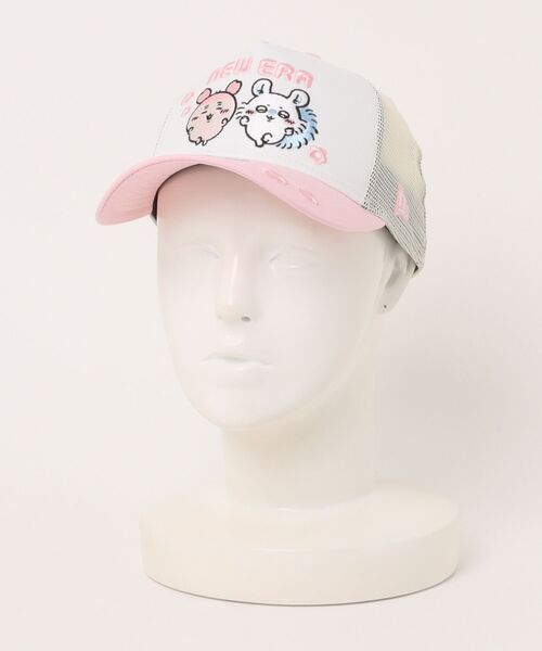 刺繍ロゴ トラッカーキャップ ホワイト/ピンク NEW ERA（ニューエラ） キャップ 帽子 「NEW ERA」キッズ Youth 9FORTY