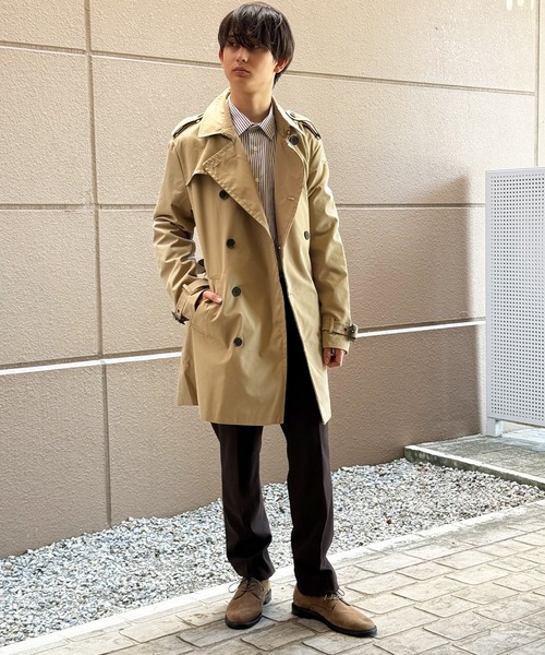 「BANANA REPUBLIC FACTORY STORE」 トレンチコート L ベージュ メンズ_画像7