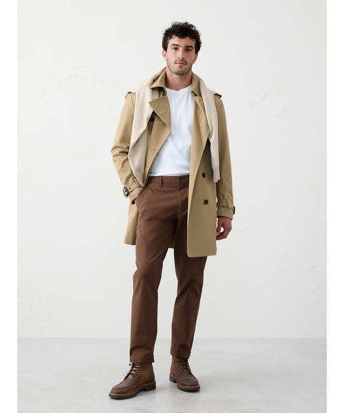 「BANANA REPUBLIC FACTORY STORE」 トレンチコート L ベージュ メンズ_画像9