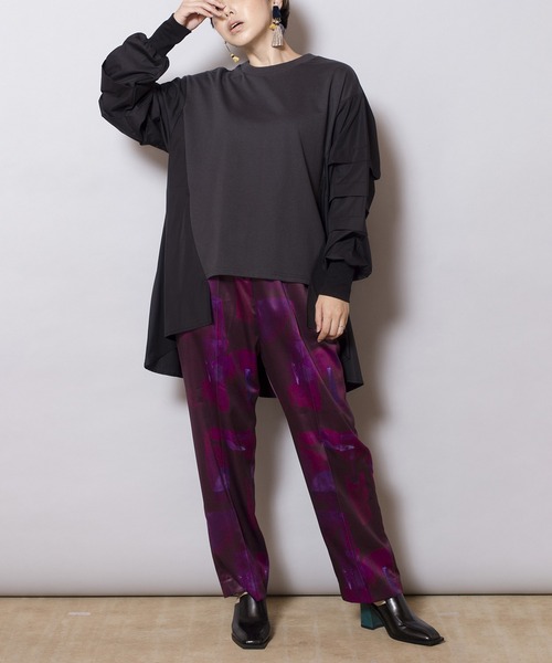 「OSMOSIS」 長袖ブラウス ONE SIZE ブラック レディース_画像7
