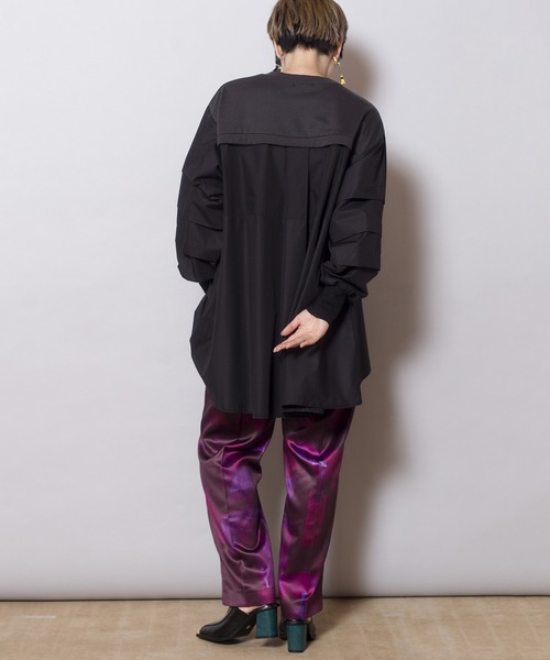 「OSMOSIS」 長袖ブラウス ONE SIZE ブラック レディース_画像9