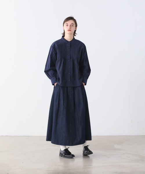 「Kelen」 長袖ブラウス M グリーン レディース_画像2