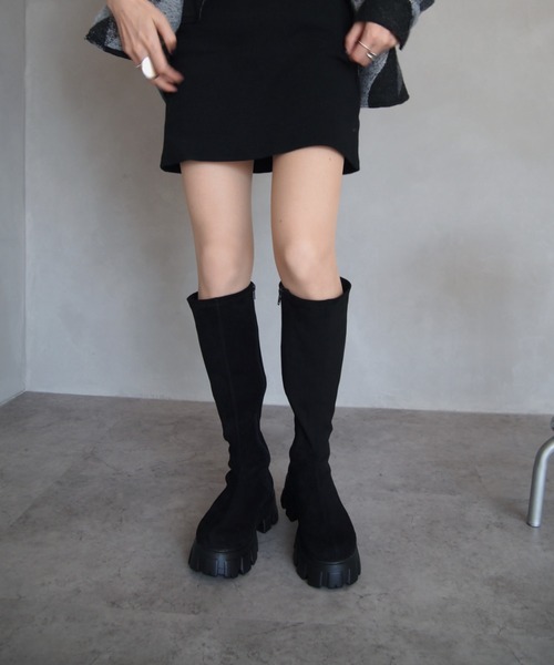 「VIVIAN」 ロングブーツ S ブラック レディース_画像5