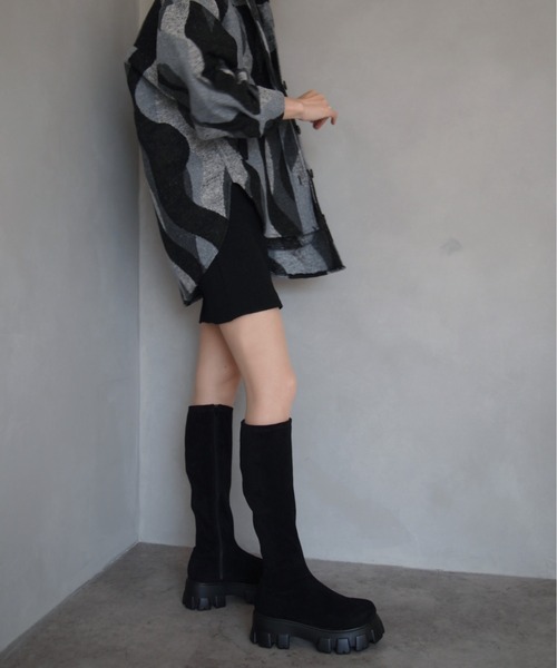 「VIVIAN」 ロングブーツ S ブラック レディース_画像7