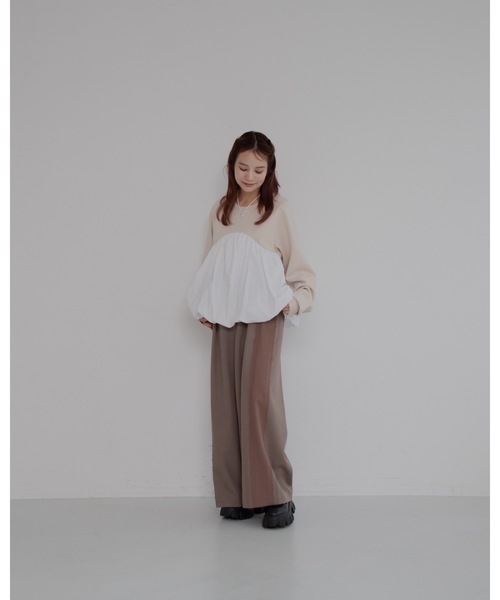 「JUMELLE」 長袖カットソー FREE ベージュ レディース_画像8