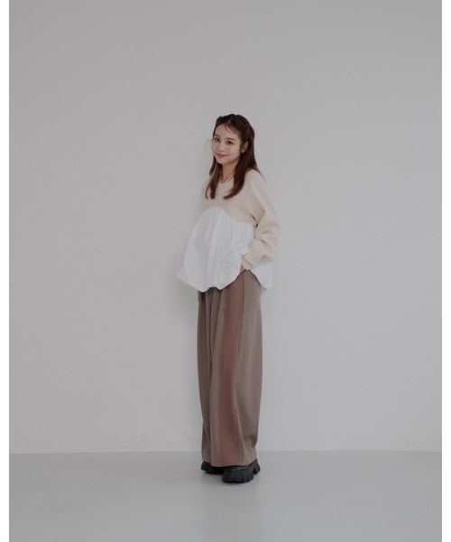 「JUMELLE」 長袖カットソー FREE ベージュ レディース_画像9