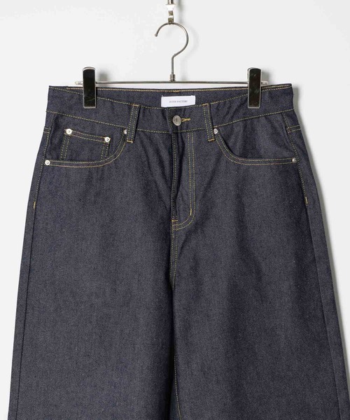 「INTER FACTORY」 デニムパンツ SMALL インディゴブルー メンズ_画像4