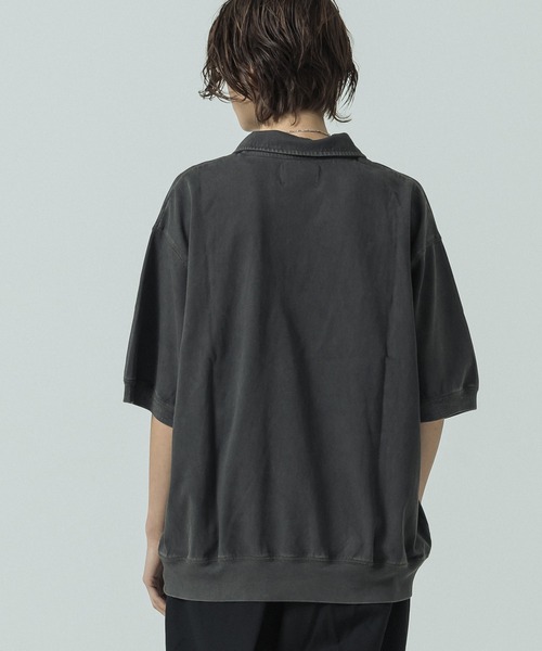 「SLICK」 7分袖Tシャツ 1 ライトグレー メンズ_画像6