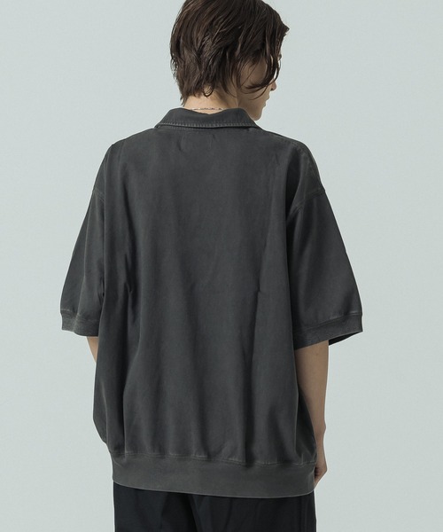 「SLICK」 7分袖Tシャツ 1 ライトグレー メンズ_画像8