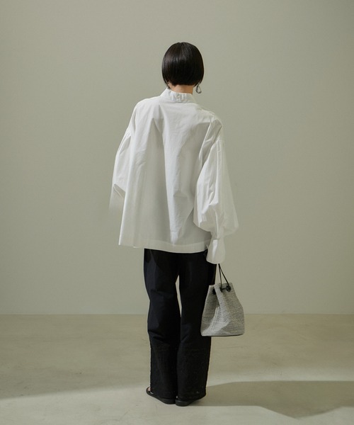 「SALON adam et rope'」 長袖シャツ FREE ブラック レディース_画像7