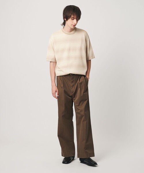 セーター ニット シアー オンブレ ボーダー クルーネック Tシャツ ウォッシャブル メンズ | BEAUTY＆YOUTH UNITED ARROWS | 04