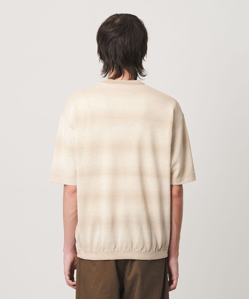 セーター ニット シアー オンブレ ボーダー クルーネック Tシャツ ウォッシャブル メンズ | BEAUTY＆YOUTH UNITED ARROWS | 08