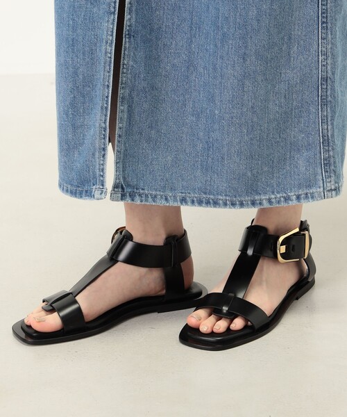 TOMORROWLAND（トゥモローランド） サンダル NUYOU BUCKLE フラット
