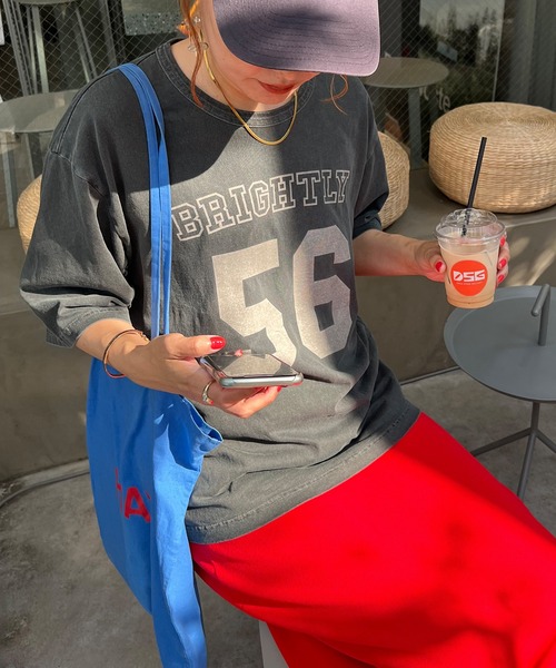 「PUAL CE CIN」 「Du noir」半袖Tシャツ FREE グレー レディース_画像3