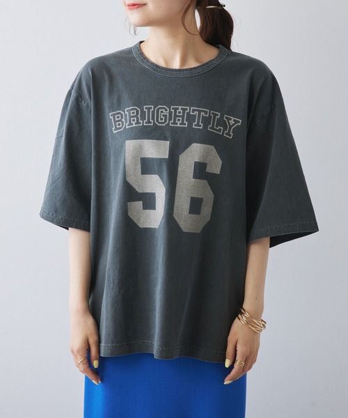 「PUAL CE CIN」 「Du noir」半袖Tシャツ FREE グレー レディース_画像6