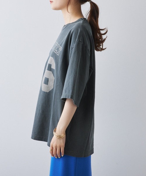 「PUAL CE CIN」 「Du noir」半袖Tシャツ FREE グレー レディース_画像7