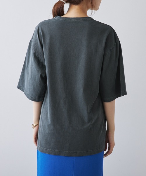 「PUAL CE CIN」 「Du noir」半袖Tシャツ FREE グレー レディース_画像8