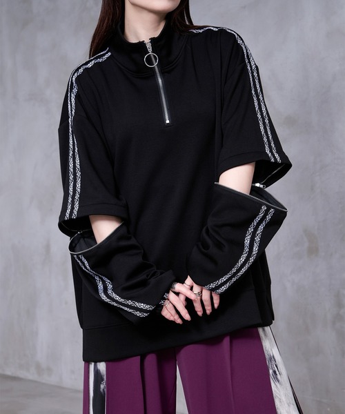 Ellno Loset（エルノロゼット） tシャツ 「Ryoooコラボ」2way刺繍
