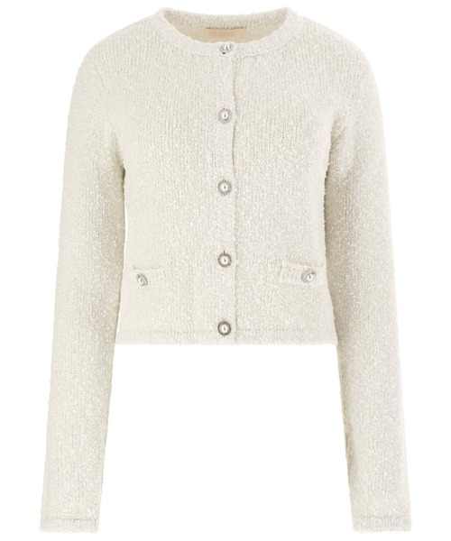 「Guess」 ニットカーディガン X-SMALL ピンク レディース_画像3