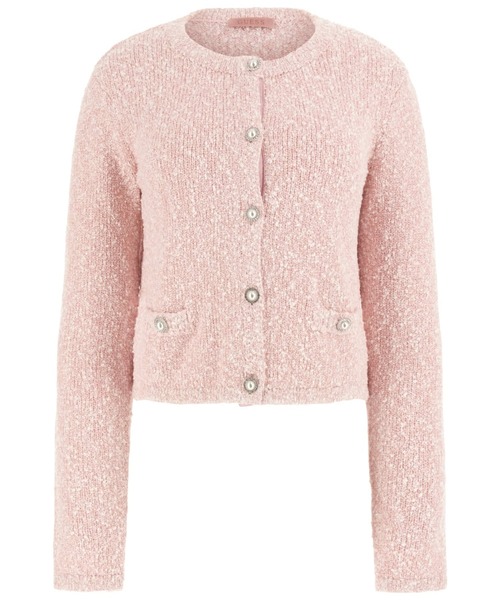 「Guess」 ニットカーディガン X-SMALL ピンク レディース_画像6