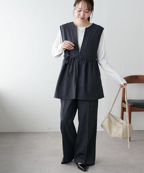「DISCOAT」 セットアップ MEDIUM ブラウン レディース_画像3