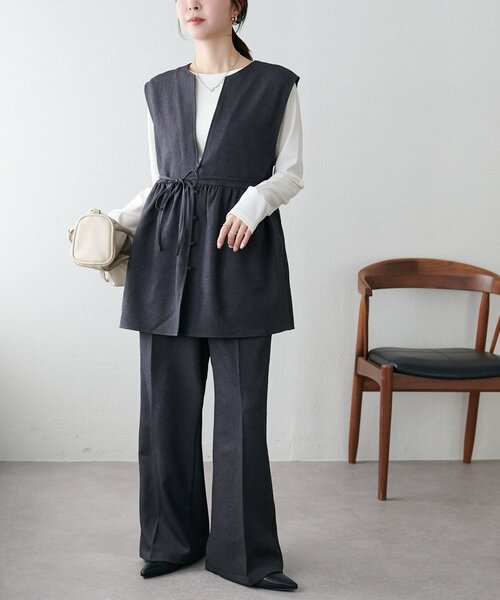 「DISCOAT」 セットアップ MEDIUM ブラウン レディース_画像4