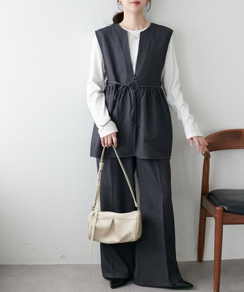 「DISCOAT」 セットアップ MEDIUM ブラウン レディース_画像5