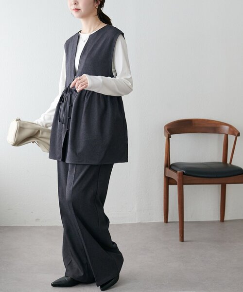「DISCOAT」 セットアップ MEDIUM ブラウン レディース_画像6