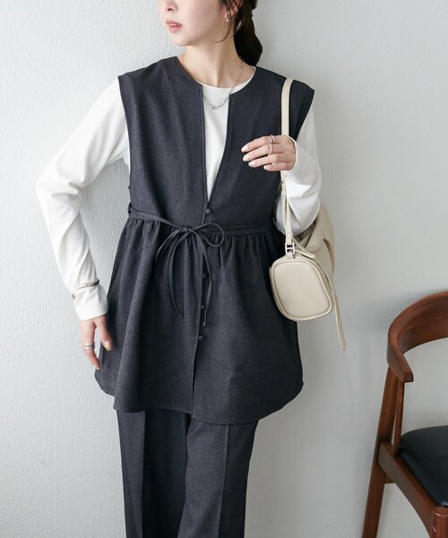 「DISCOAT」 セットアップ MEDIUM ブラウン レディース_画像8