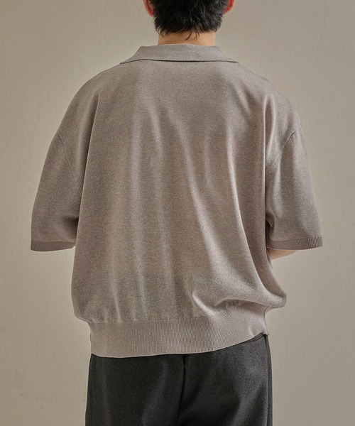 「epnok」 ニットカーディガン MEDIUM チャコールグレー メンズ_画像7