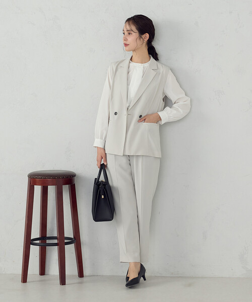 「COMME CA ISM」 長袖ブラウス MEDIUM ホワイト レディース_画像7