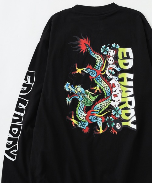 tシャツ ED HARDY ルーズサイズ長袖Tシャツ メンズ レディース | Ed Hardy