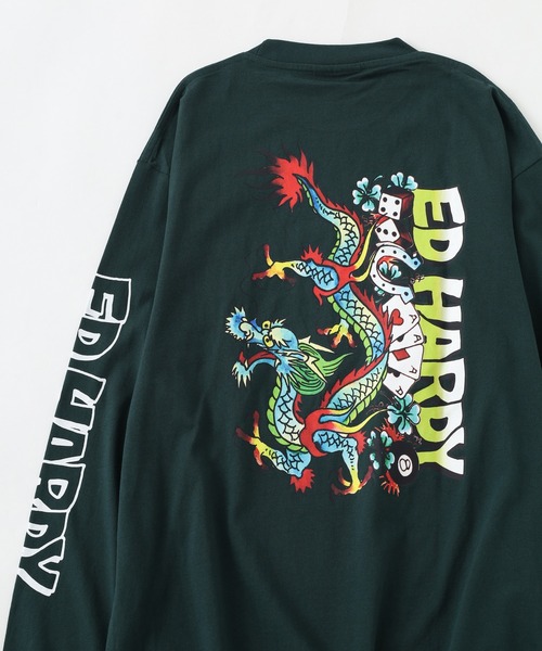 tシャツ ED HARDY ルーズサイズ長袖Tシャツ メンズ レディース | Ed Hardy | 03