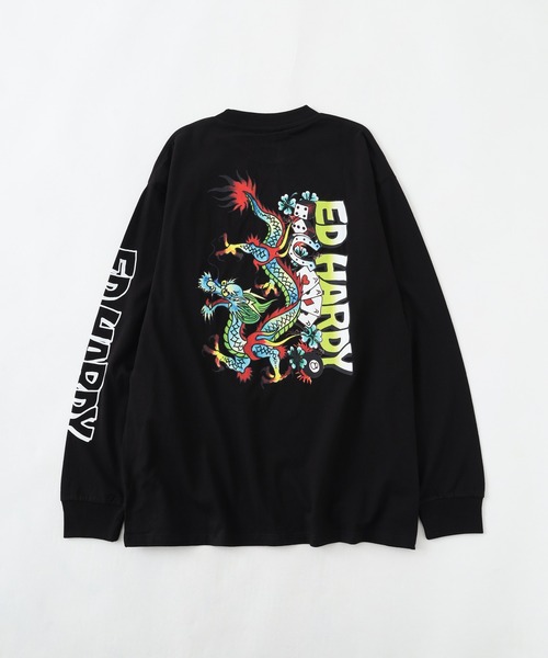 tシャツ ED HARDY ルーズサイズ長袖Tシャツ メンズ レディース | Ed Hardy | 05