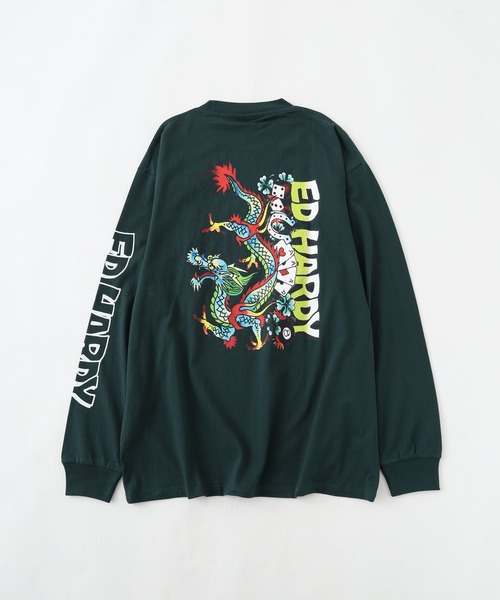 tシャツ ED HARDY ルーズサイズ長袖Tシャツ メンズ レディース | Ed Hardy | 07
