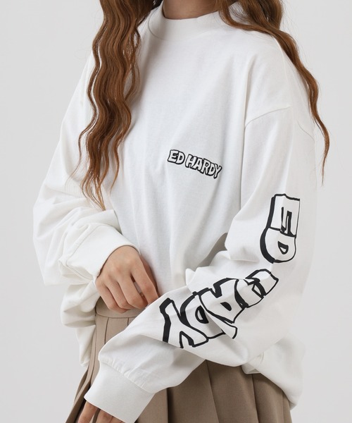 tシャツ ED HARDY ルーズサイズ長袖Tシャツ メンズ レディース | Ed Hardy | 17