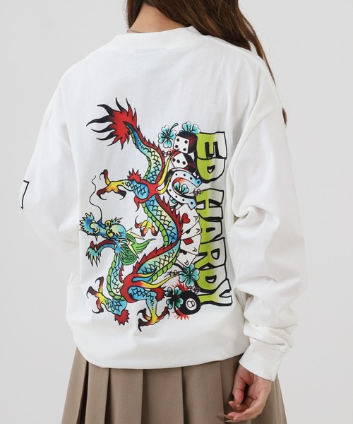 tシャツ ED HARDY ルーズサイズ長袖Tシャツ メンズ レディース | Ed Hardy | 18