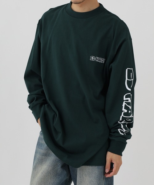 tシャツ ED HARDY ルーズサイズ長袖Tシャツ メンズ レディース | Ed Hardy | 21