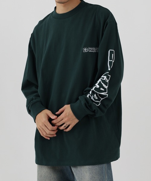 tシャツ ED HARDY ルーズサイズ長袖Tシャツ メンズ レディース | Ed Hardy | 22