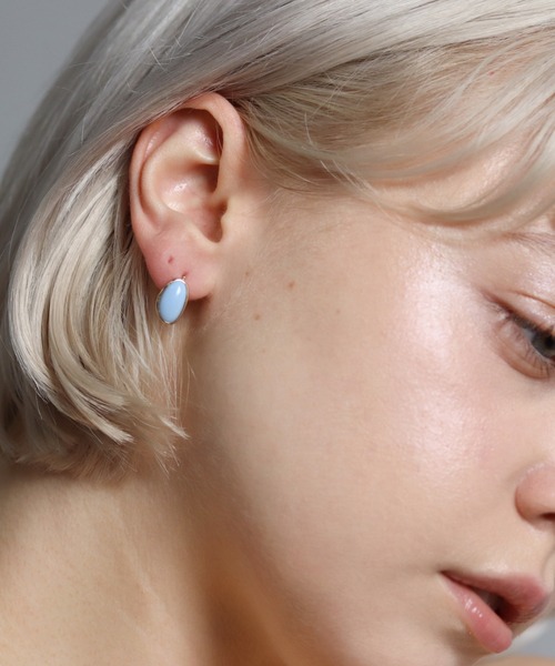 cui-cui（キュイキュイ） ピアス カラーストーン ピアス | K10YG