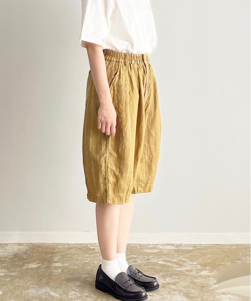美品　HARVESTY サーカスショーツ オリーブ　サイズ2 HARVESTY パンツ HARVESTY/ハーヴェスティ CIRCUS SHORTS LINEN