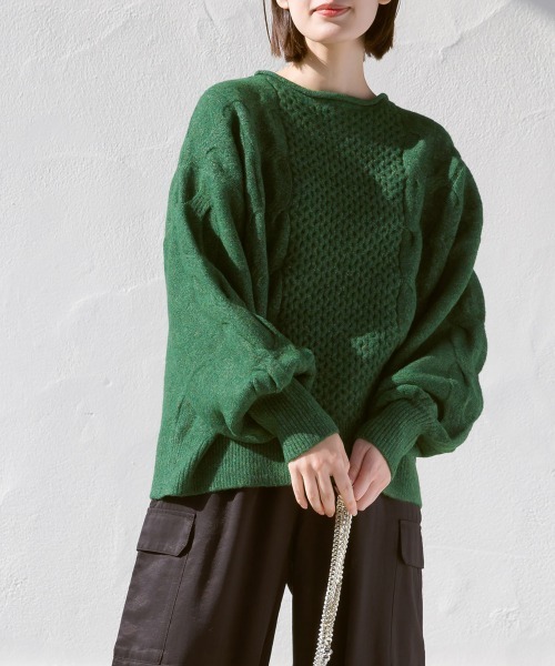 ニット セーター 「FURRY」ツイスタービッグケーブルトップス レディース FURRY ニット ツイスタービッグケーブルトップス : ZOZOTOWN