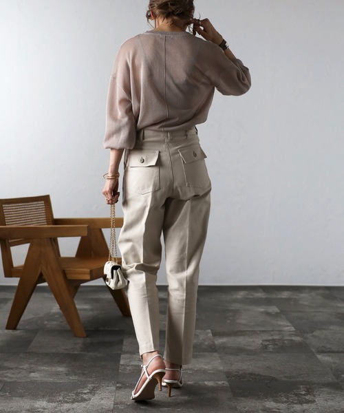 Bonjour Sagan ニット セーター ボリュームスリーブシアーニット