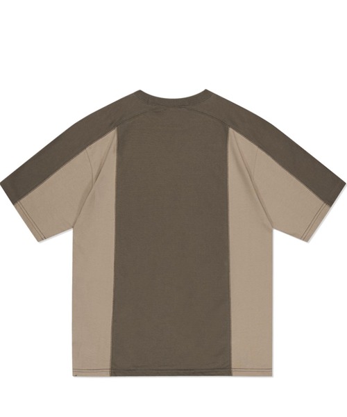 tシャツ 「mahagrid/マハグリッド」BLOCK SECTION TEE/切り替え 半袖 カットソー レディース メンズ セール】『mahagrid/マハグリッド』BLOCK SECTION TEE/切り替え
