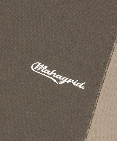 tシャツ 「mahagrid/マハグリッド」BLOCK SECTION TEE/切り替え 半袖 カットソー レディース メンズ セール】『mahagrid/マハグリッド』BLOCK SECTION TEE/切り替え