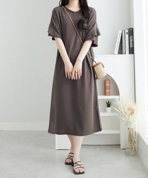 alotta ワンピース 華奢見せ＆サラサラ素材が夏に嬉しい。フリル袖T