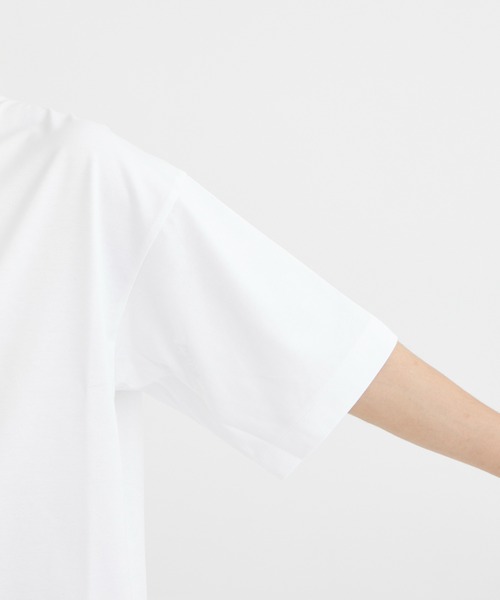 【タグ付き未使用品】CINOH チノ リング Tシャツ　半袖　コットン100 タグ付き未使用品】CINOH チノ リング Tシャツ 半袖 コットン100